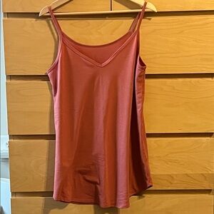Zenana Reversible Blush Long Tank Top